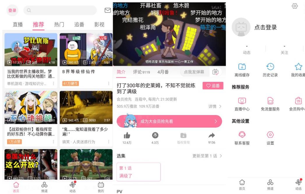B站哔哩哔哩APP_6.90_去广告集成哔哩漫游版