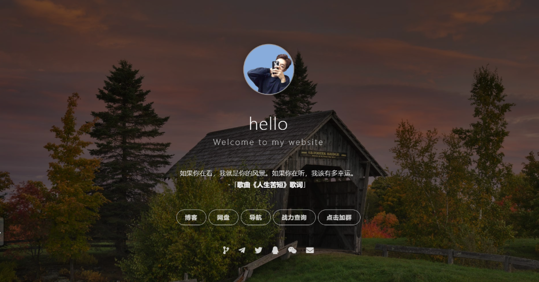 实用好看的个人主页官方源码