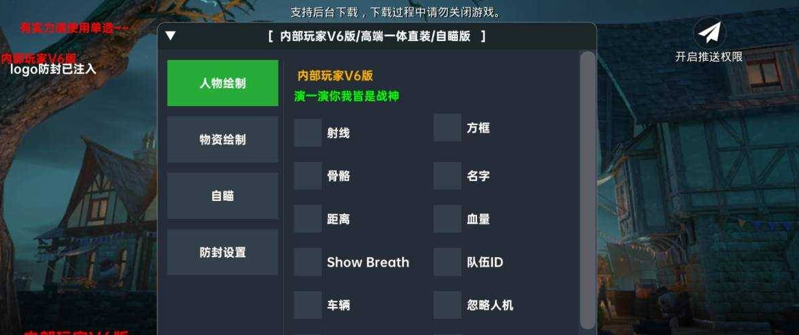 和平精英国际服高端内部玩家V6