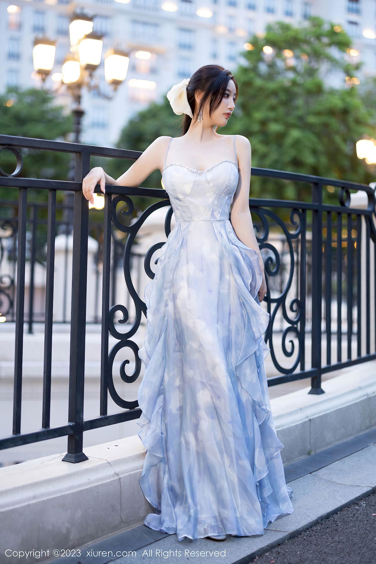 秀人网性感女神杨晨晨Yome多套服饰丰腴身材安吉旅拍