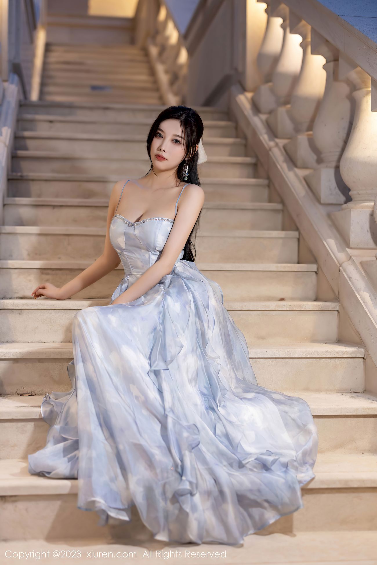 秀人网性感女神杨晨晨Yome多套服饰丰腴身材安吉旅拍