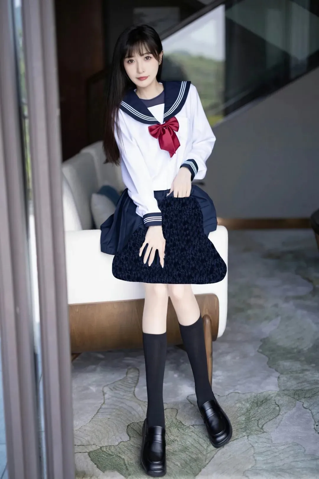 林星阑写真作品——绝美JK女神 摄影评测赏析 | 黑料正能量