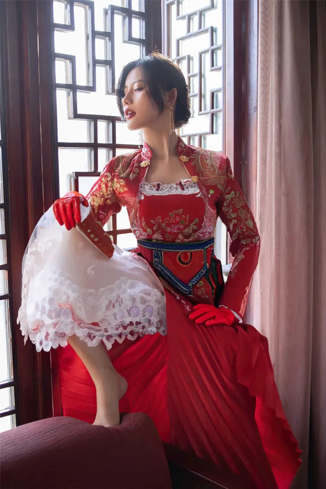 秀人集模特写真:阿朱,美丽新娘「摄影评测与赏析」 | 黑料正能量