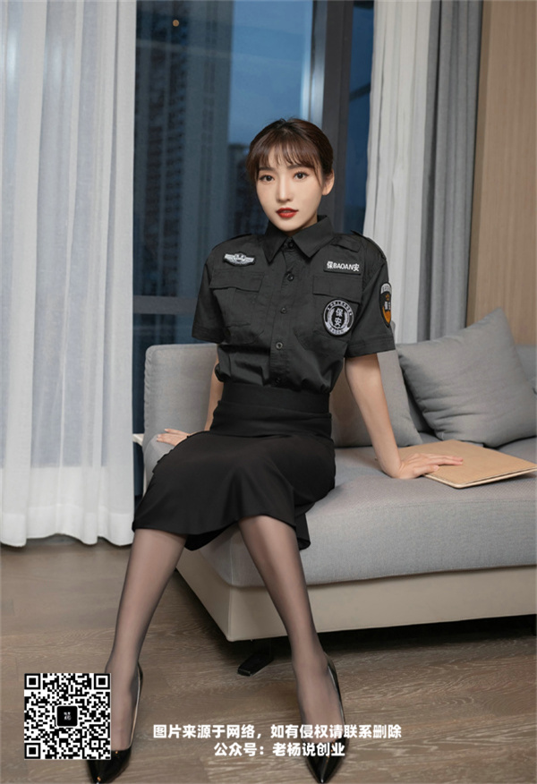 秀人网陆萱萱Cecilia资料介绍(这保安制服风格你见过吗)