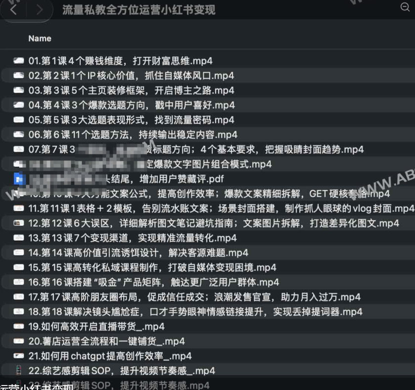 流量私教全方位运营小红书变现